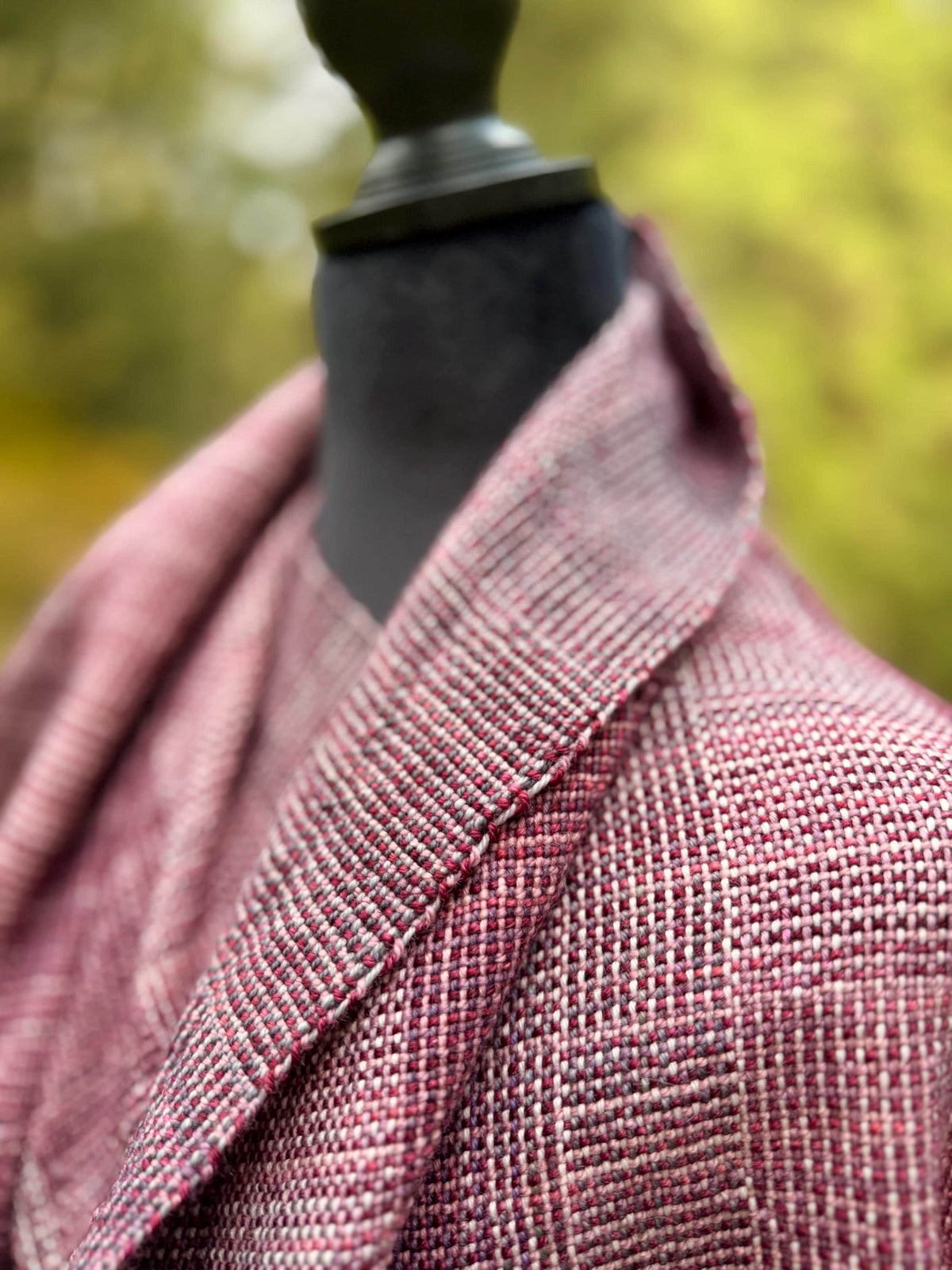 Merino Wrap - Mauve and Plum
