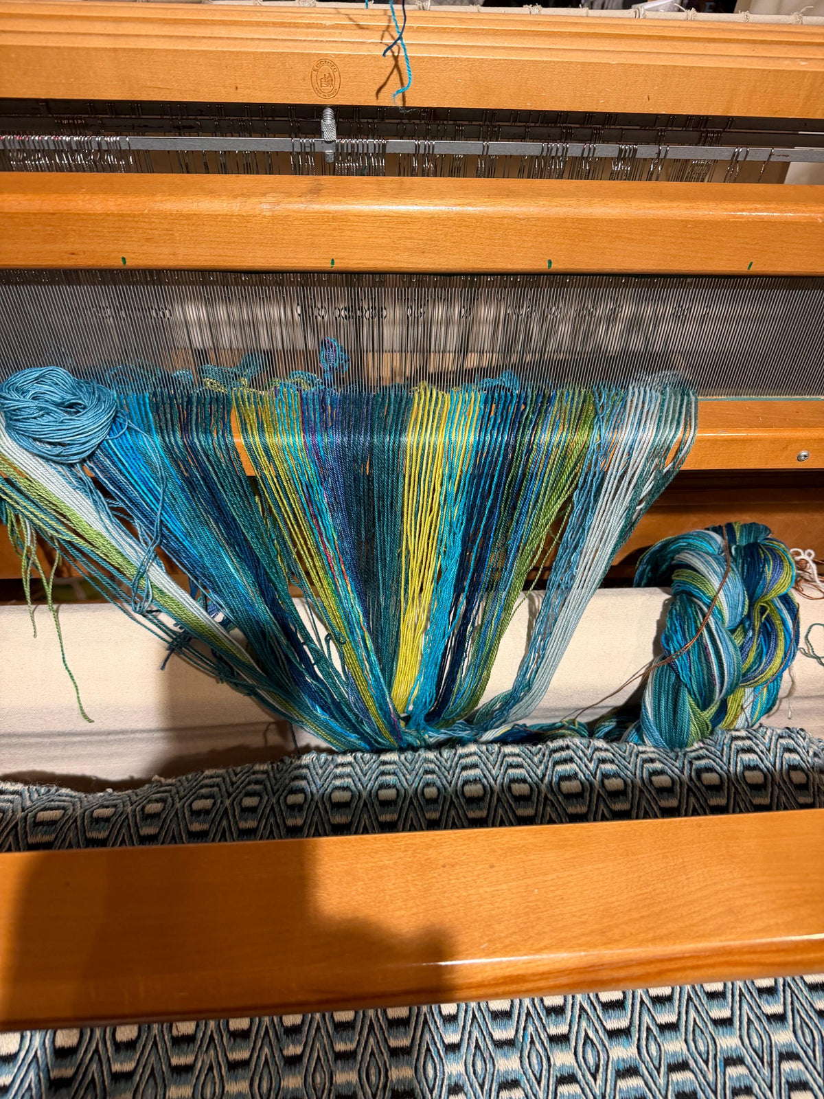 Merino Wrap - Bluebird and Aqua
